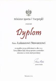 Ministerialne nagrody dla Marzanny Pawlik i Łukasza Stawarza Ministerialne nagrody dla Marzanny Pawlik i Łukasza Stawarza