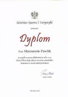 Ministerialne nagrody dla Marzanny Pawlik i Łukasza Stawarza Ministerialne nagrody dla Marzanny Pawlik i Łukasza Stawarza