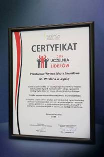 PWSZ im. Witelona w Legnicy „Uczelnią Liderów 2015” ! PWSZ im. Witelona w Legnicy „Uczelnią Liderów 2015” !