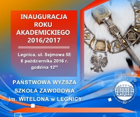 Inauguracja roku akademickiego 2016/2017 w PWSZ im. Witelona w Legnicy Inauguracja roku akademickiego 2016/2017 w PWSZ im. Witelona w Legnicy