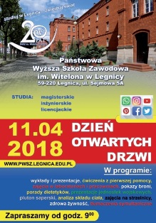Program Dnia Otwartych Drzwi 2018 Program Dnia Otwartych Drzwi 2018