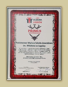 Państwowa Wyższa Szkoła Zawodowa im. Witelona w Legnicy po raz ósmy Uczelnią Liderów !