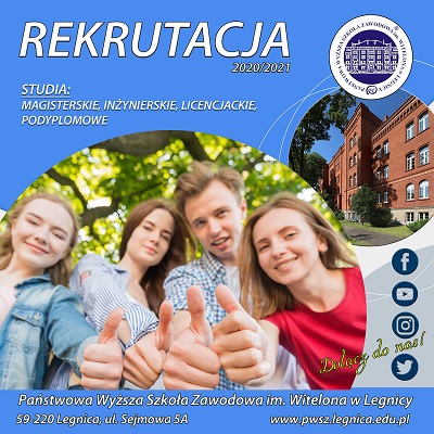 Bezpłatne badania lekarskie dla kandydatów na studia w PWSZ im. Witelona w Legnicy Bezpłatne badania lekarskie dla kandydatów na studia w PWSZ im. Witelona w Legnicy