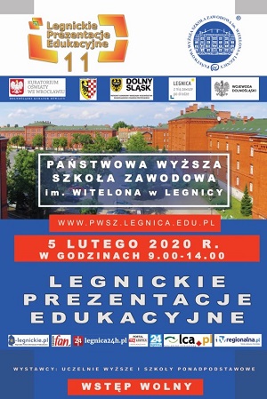 Program XI Legnickich Prezentacji Edukacyjnych w PWSZ im. Witelona w Legnicy Program XI Legnickich Prezentacji Edukacyjnych w PWSZ im. Witelona w Legnicy