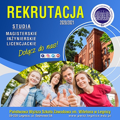 Zostań studentem PWSZ im. Witelona w Legnicy! Zostań studentem PWSZ im. Witelona w Legnicy!