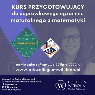Kurs przygotowujący do poprawkowego egzaminu maturalnego z matematyki