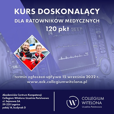 Kurs doskonalący dla ratowników medycznych