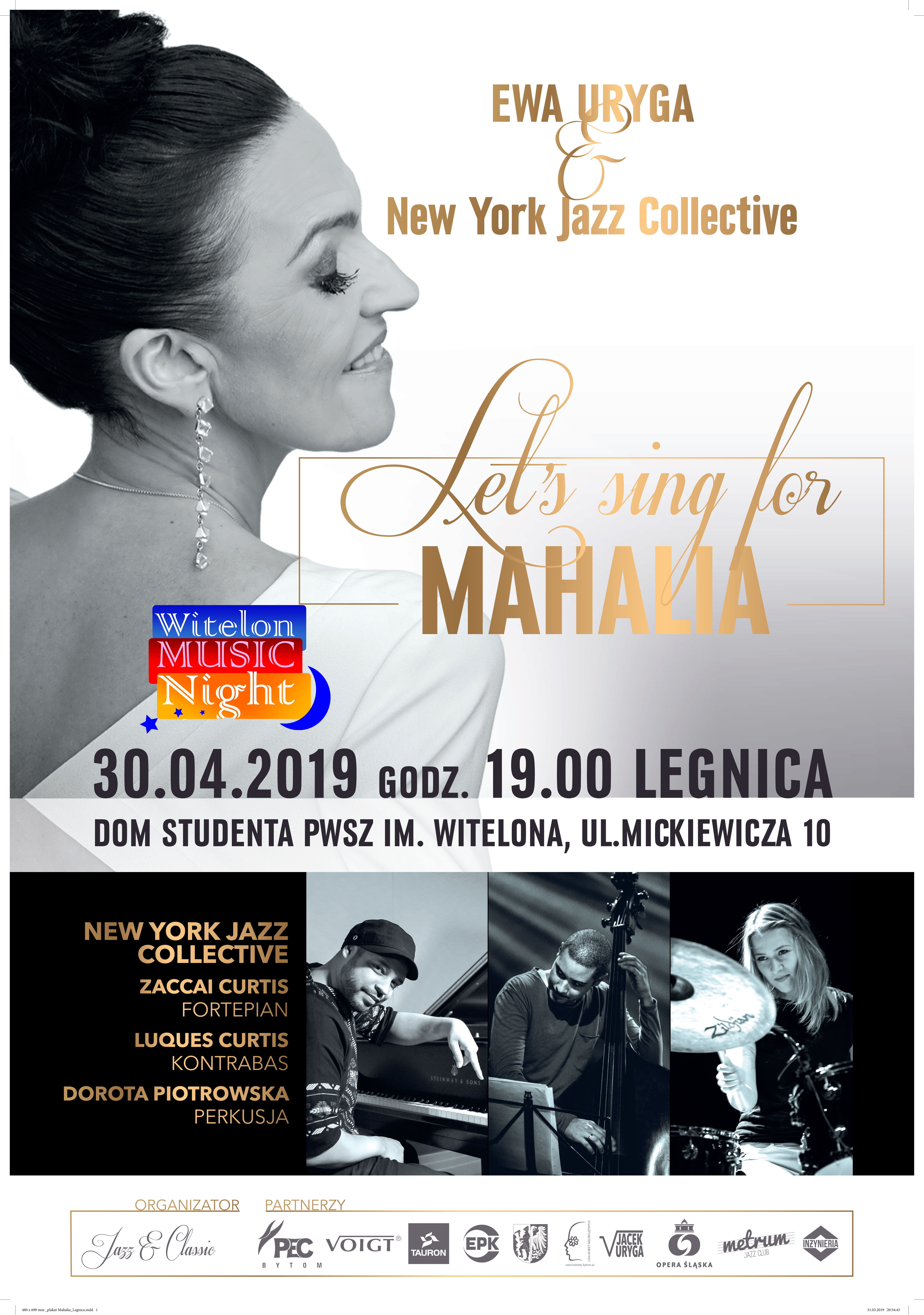 Ewa Uryga z projektem „Let’s sing for MAHALIA” Ewa Uryga z projektem „Let’s sing for MAHALIA”