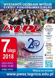 Legnickie Prezentacje Edukacyjne już 7 lutego 2018 r. ! Legnickie Prezentacje Edukacyjne już 7 lutego 2018 r. !