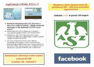 Zajęcia w KU AZS ! Zajęcia w KU AZS !