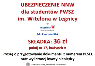 Ubezpieczenie NWW dla studentów ! Ubezpieczenie NWW dla studentów !