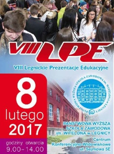 PWSZ im. Witelona w Legnicy zaprasza na VIII Legnickie Prezentacje Edukacyjne PWSZ im. Witelona w Legnicy zaprasza na VIII Legnickie Prezentacje Edukacyjne