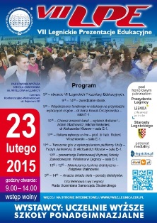 Program VII Legnickich Prezentacji Edukacyjnych Program VII Legnickich Prezentacji Edukacyjnych