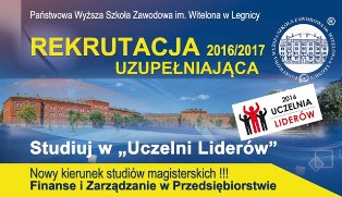 Rusza rekrutacja uzupełniająca w PWSZ im. Witelona w Legnicy Rusza rekrutacja uzupełniająca w PWSZ im. Witelona w Legnicy