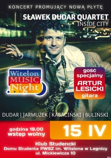 Sławek Dudar Quartet zagra w Akademiku ! Sławek Dudar Quartet zagra w Akademiku !
