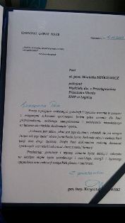 Nagroda dla Wioletty Miśkiewicz - naszej absolwentki Nagroda dla Wioletty Miśkiewicz - naszej absolwentki