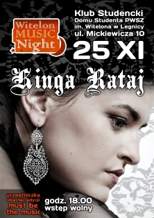 Witelon Music Night z Kingą Rataj Witelon Music Night z Kingą Rataj